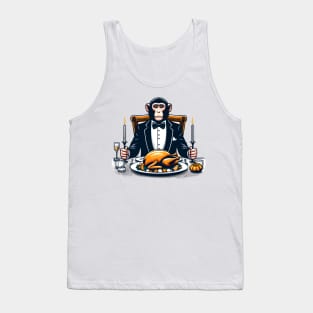 Happy Thanksgiving Monkey Tank Top